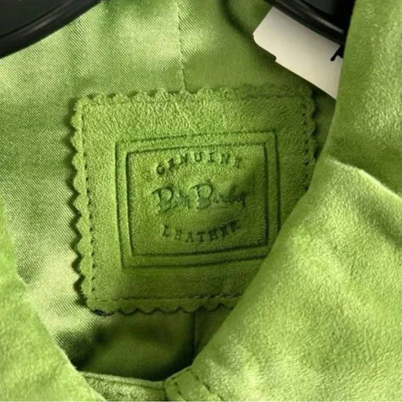 Green Suede Women's Jacket - Picture 6 of 7